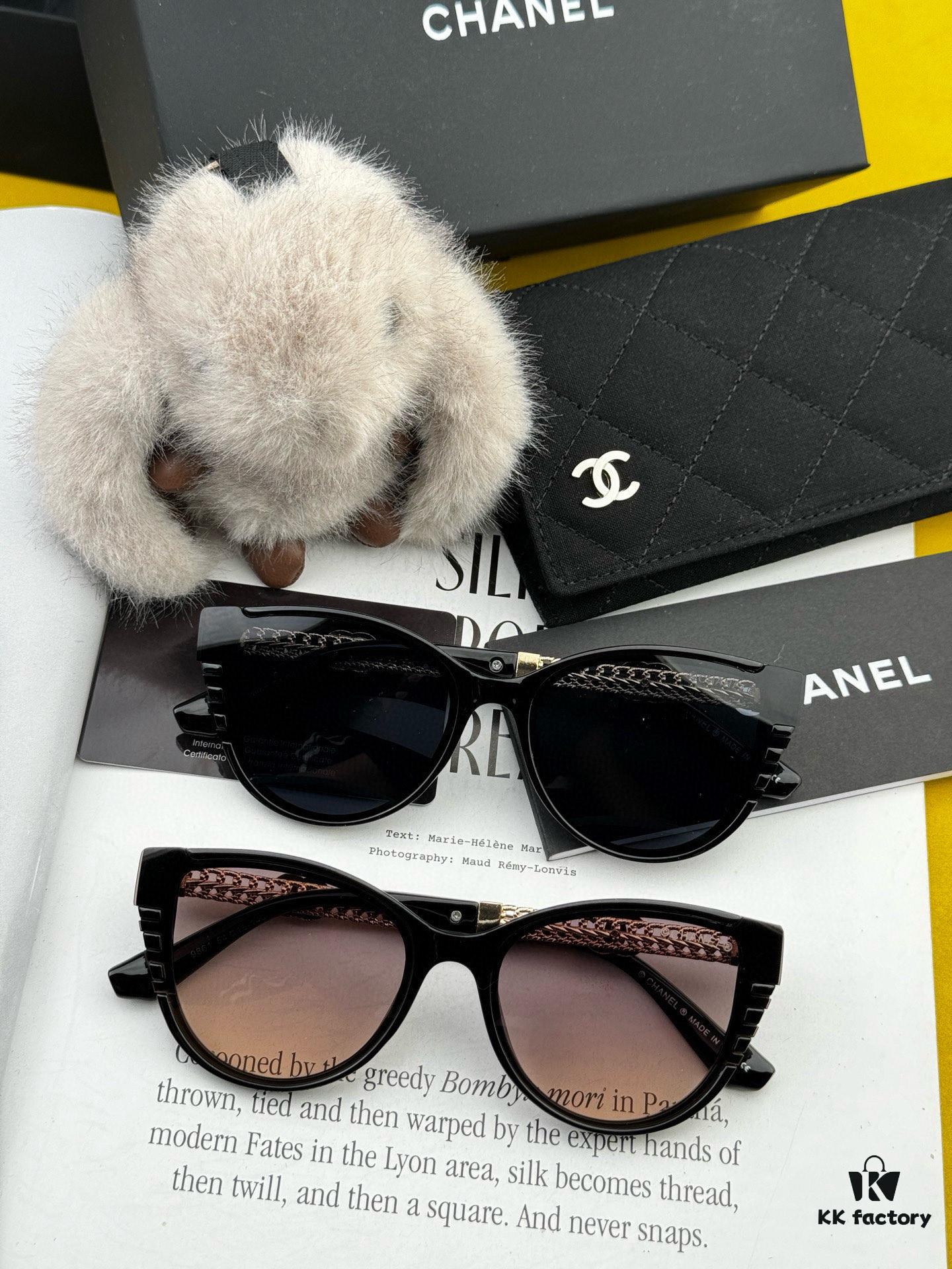 Chanel Oversized Square Sunglasses Classic Frame UV-Protective Shades