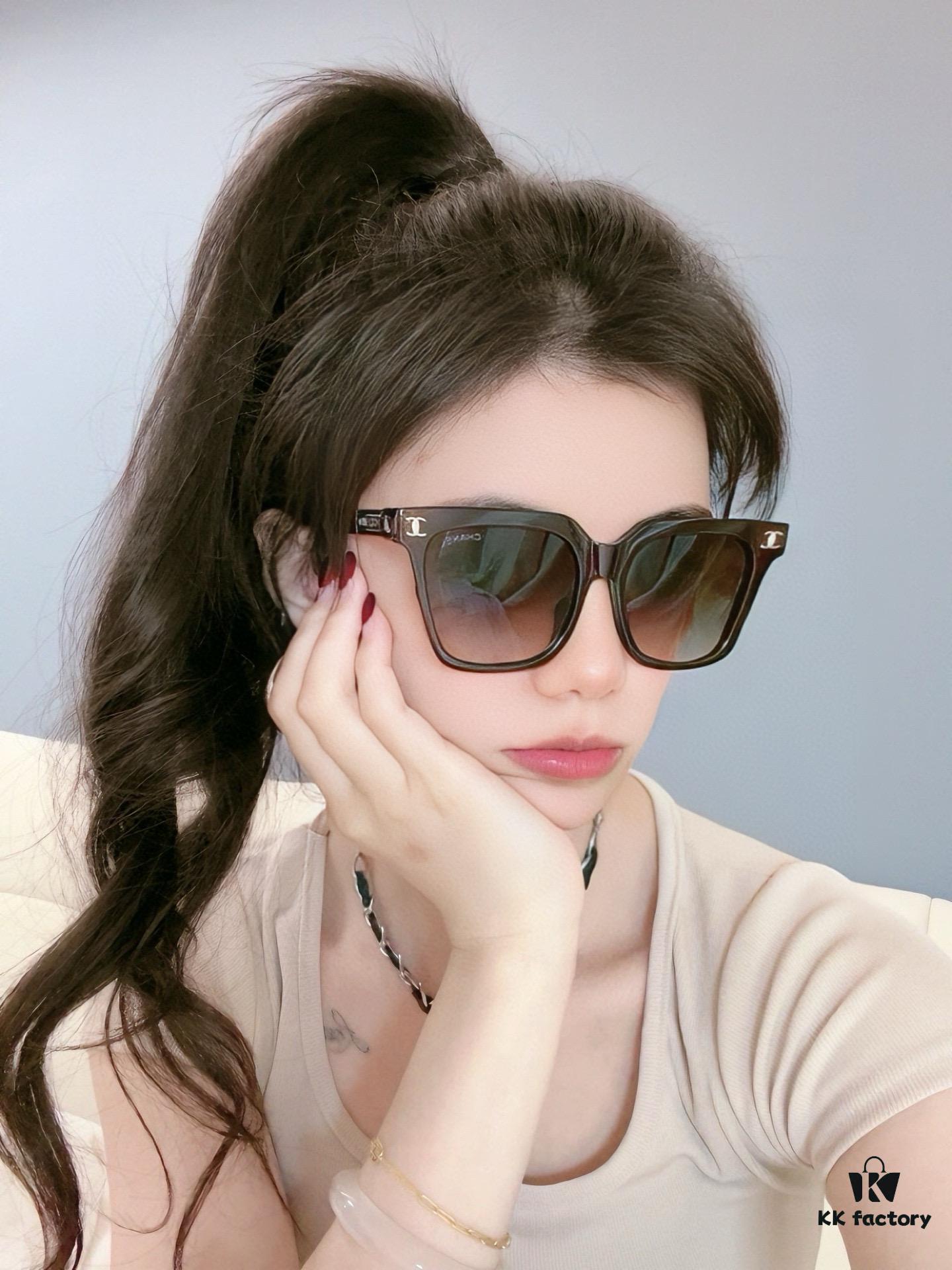 Chanel Oversized Square Frame Sunglasses, Model CH05802
