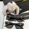 Chanel Oversized Square Sunglasses, Classic Square Frame Design, Universal Fit for All Face Shapes, Stylish with Coats or Dresses, Polarized Lenses for UV Protection, Model: CH0311