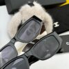 Chanel Oversized Square Sunglasses Classic Frame Design, Universal Fit for All Face Shapes, Polarized UV-Protective Lenses, Suitable with Coats or Dresses, Stylish and Elegant - Model: CH9231
