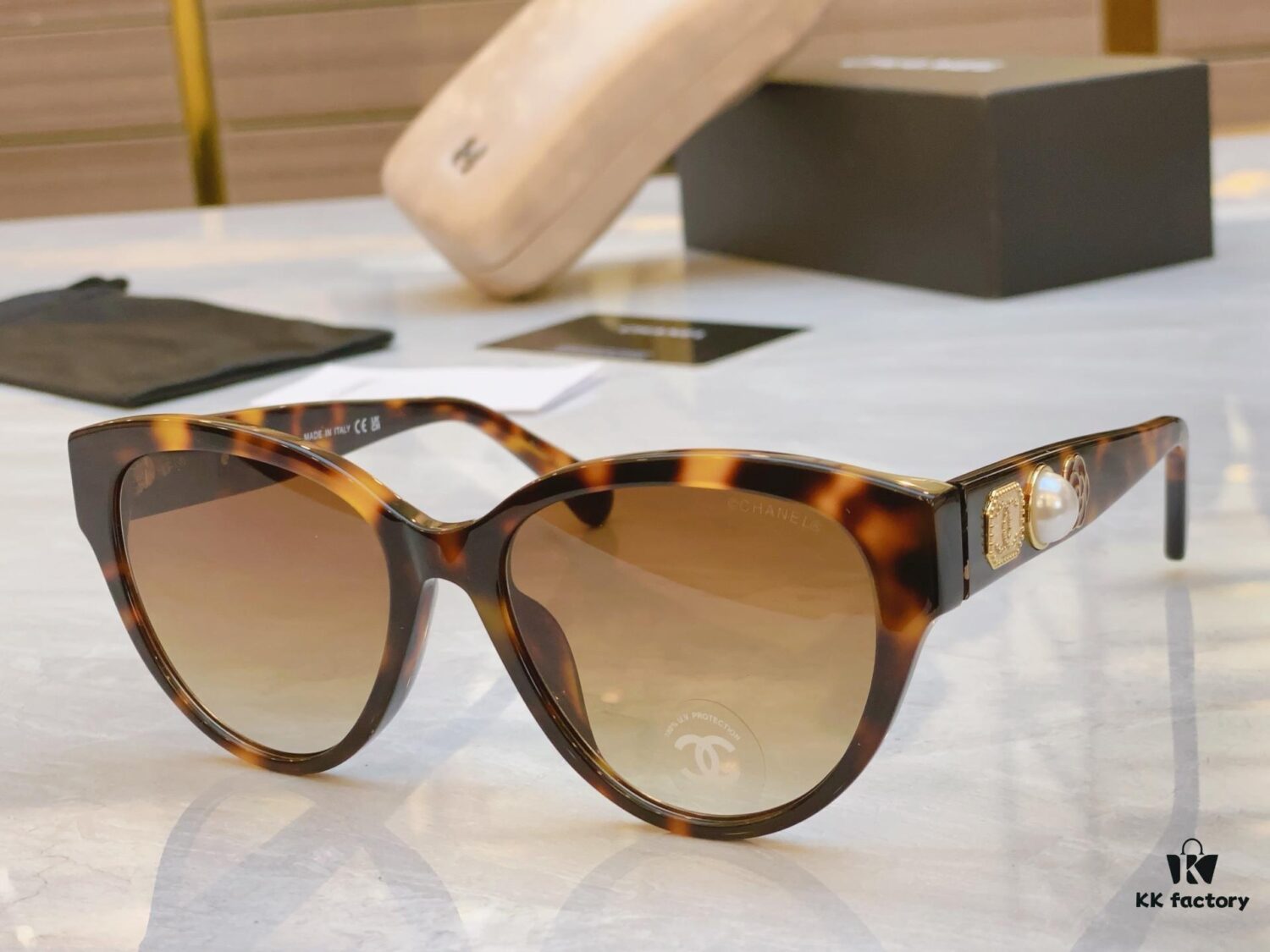 CHANE* New Arrival Sunglasses, Model: CH5477, Size: 56-19-140