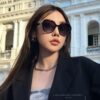 CHANEL 2025 New Arrival Trendy Fashion Square Sunglasses, Comfortable Fit, Influencer-Approved Style, Women's High-Definition Thick Polarized Sunglasses 🕶️, High-Quality TR Frame