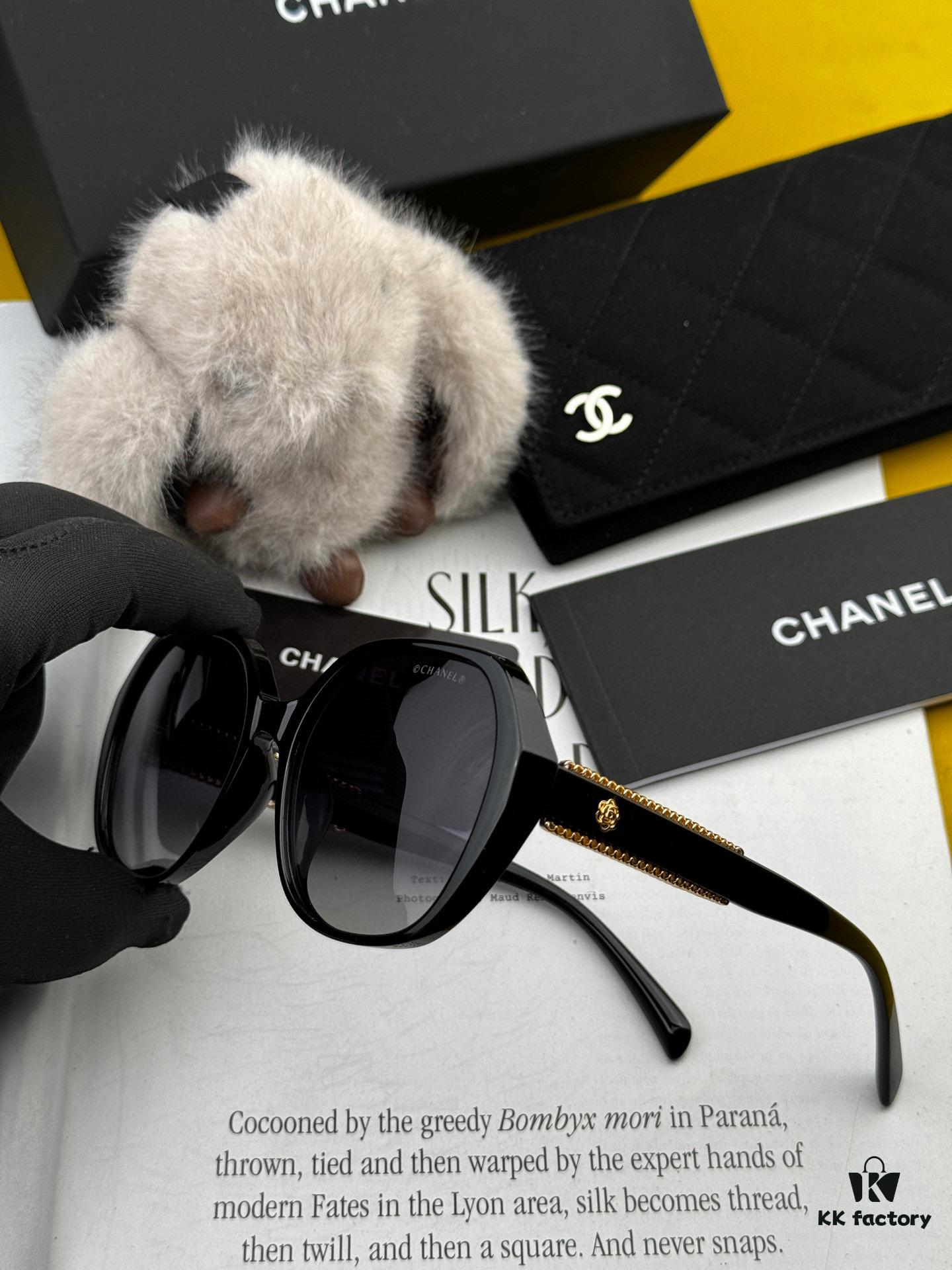 CHANEL 2025 New Arrival Trendy Fashion Square Sunglasses, Comfortable Fit, Influencer-Approved Style, Women's High-Definition Thick Polarized Sunglasses 🕶️, High-Quality TR Frame