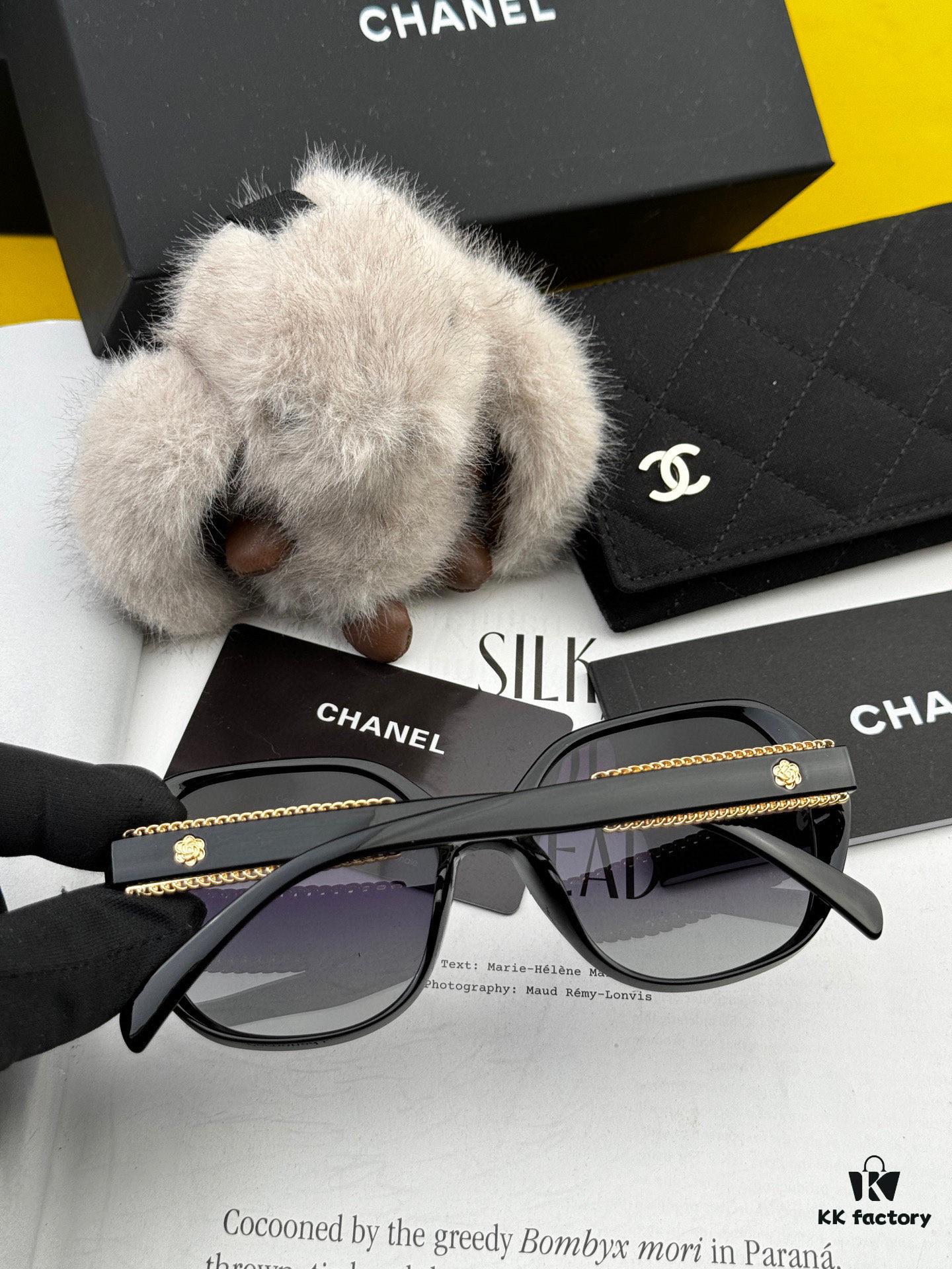 CHANEL 2025 New Arrival Trendy Fashion Square Sunglasses, Comfortable Fit, Influencer-Approved Style, Women's High-Definition Thick Polarized Sunglasses 🕶️, High-Quality TR Frame
