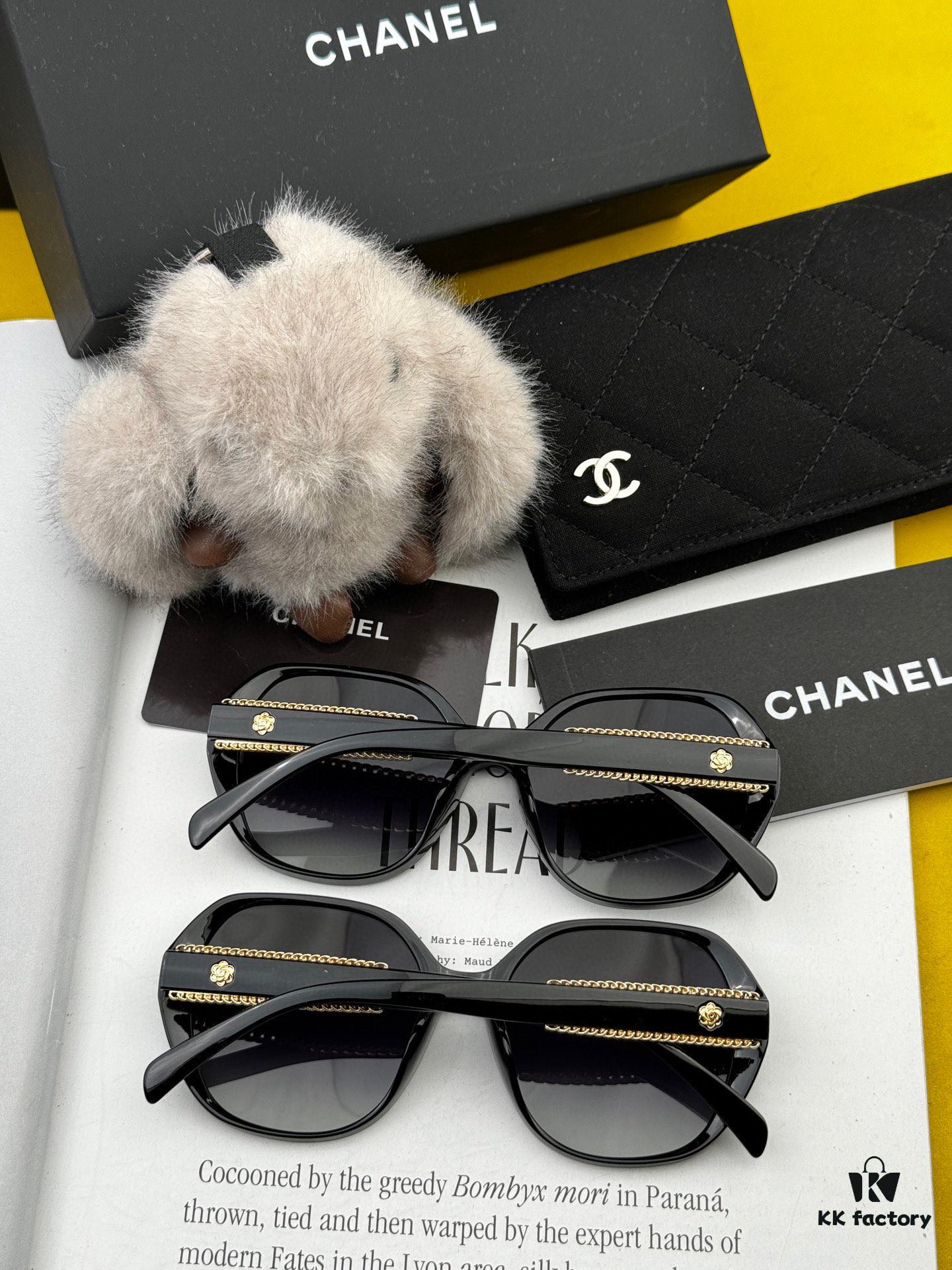 CHANEL 2025 New Arrival Trendy Fashion Square Sunglasses, Comfortable Fit, Influencer-Approved Style, Women's High-Definition Thick Polarized Sunglasses 🕶️, High-Quality TR Frame