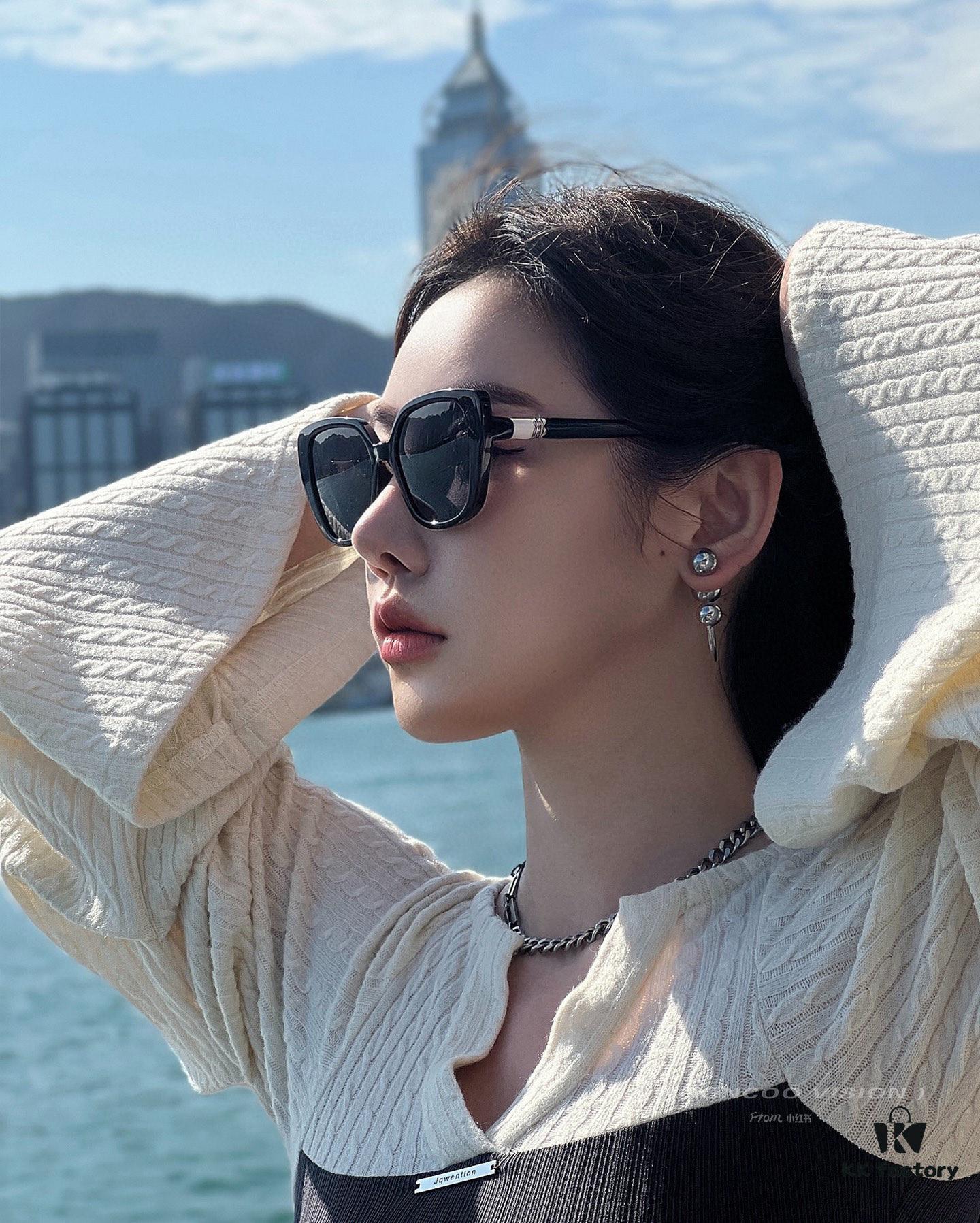 CHANEL 2025 New Arrival Trendy Fashion Square Frame Sunglasses, Comfortable Fit, Influencer-Approved Style, Women's HD Thick Polarized Sunglasses 🕶️ 🎉 High-Quality TR Frame ♥️♥️ Model CH5907