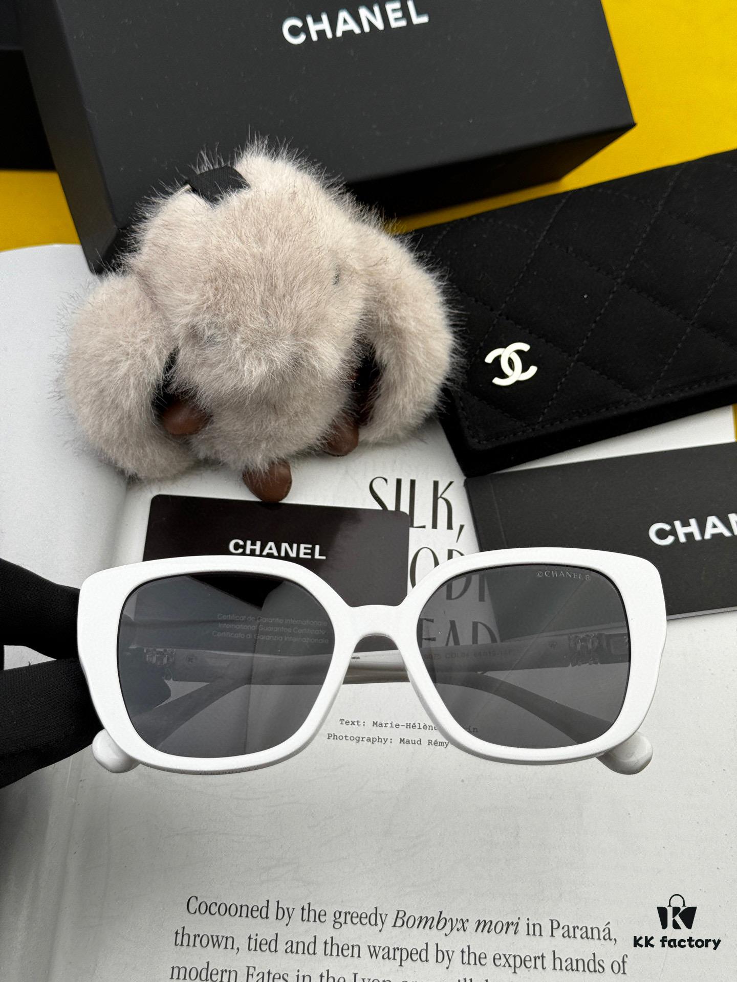 CHANEL 2025 New Arrival Trendy Fashion Square Frame Sunglasses, Comfortable Fit, Influencer-Approved Style, Women's HD Thick Polarized Sunglasses 🕶️ 🎉 High-Quality TR Frame ♥️♥️ Model CH5907