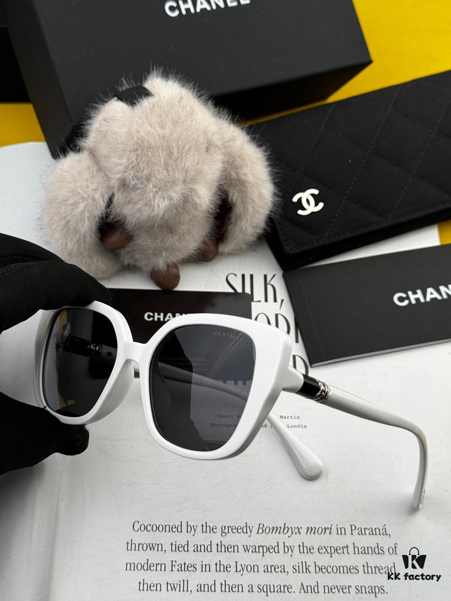 CHANEL 2025 New Arrival Trendy Fashion Square Frame Sunglasses, Comfortable Fit, Influencer-Approved Style, Women's HD Thick Polarized Sunglasses 🕶️ 🎉 High-Quality TR Frame ♥️♥️ Model CH5907