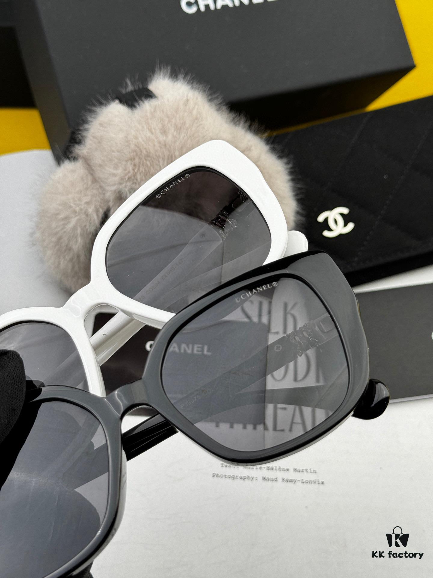 CHANEL 2025 New Arrival Trendy Fashion Square Frame Sunglasses, Comfortable Fit, Influencer-Approved Style, Women's HD Thick Polarized Sunglasses 🕶️ 🎉 High-Quality TR Frame ♥️♥️ Model CH5907