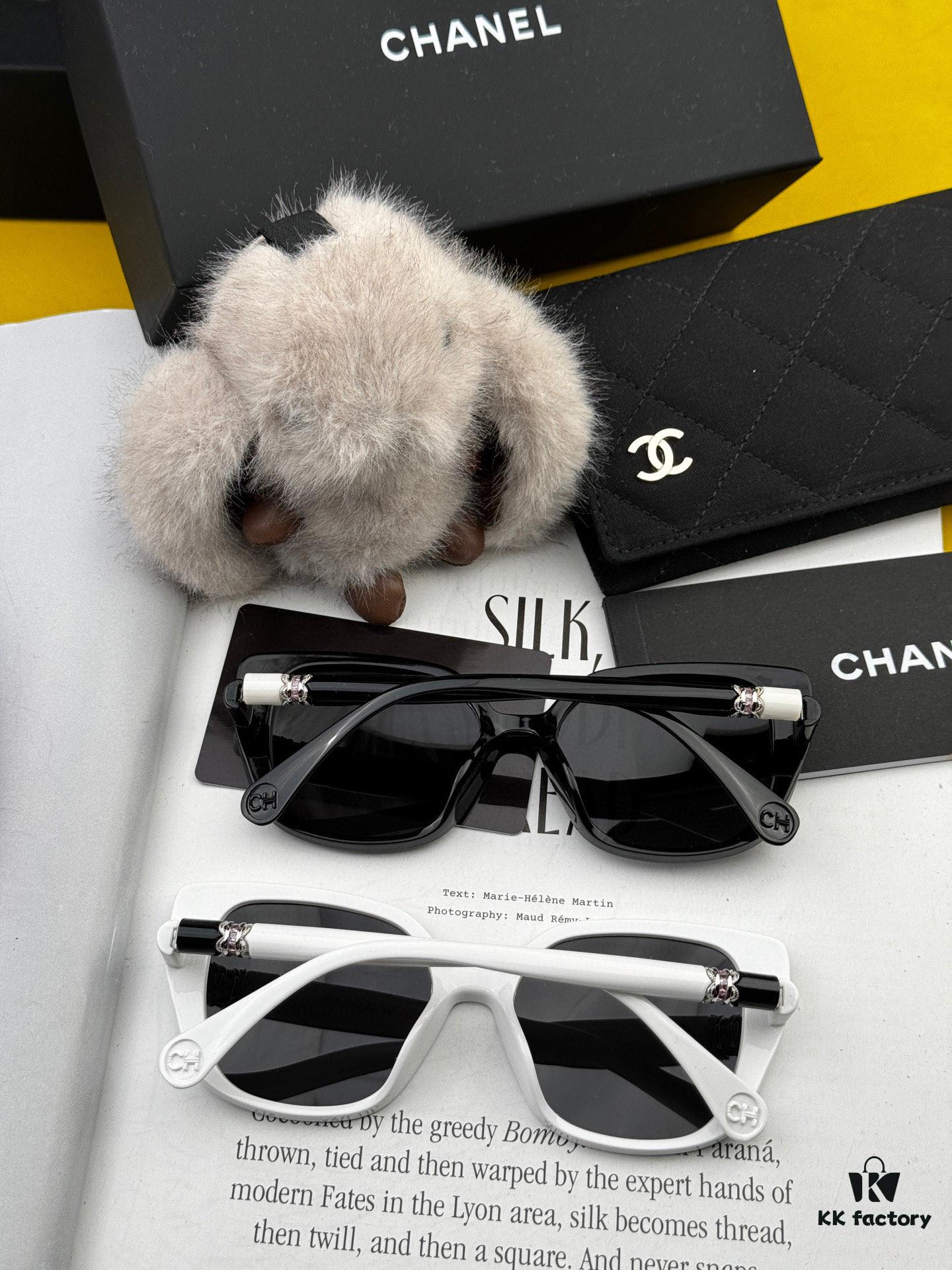 CHANEL 2025 New Arrival Trendy Fashion Square Frame Sunglasses, Comfortable Fit, Influencer-Approved Style, Women's HD Thick Polarized Sunglasses 🕶️ 🎉 High-Quality TR Frame ♥️♥️ Model CH5907