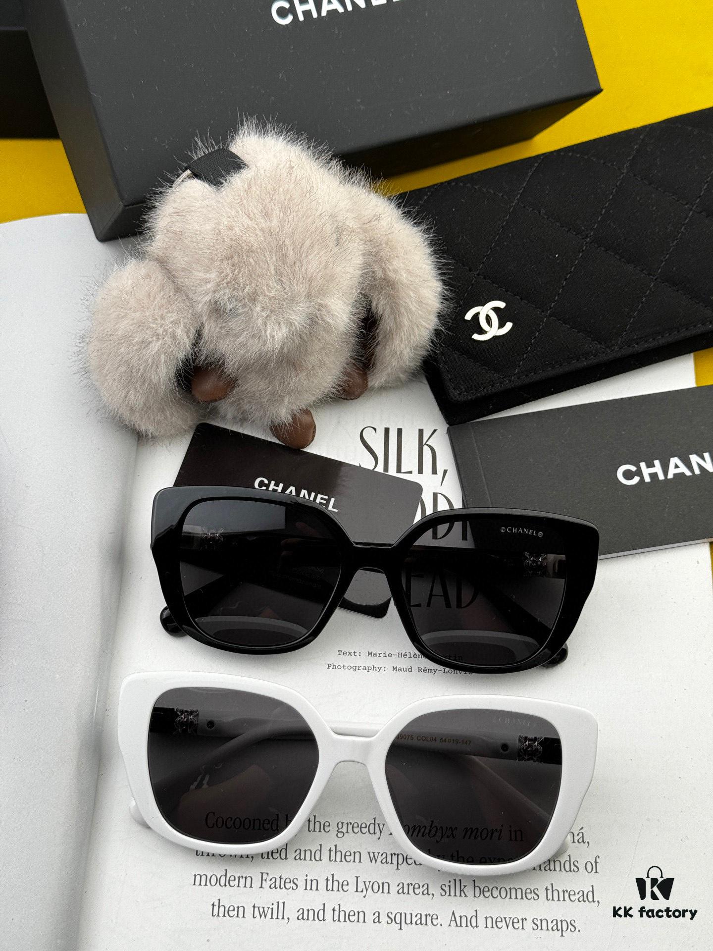 CHANEL 2025 New Arrival Trendy Fashion Square Frame Sunglasses, Comfortable Fit, Influencer-Approved Style, Women's HD Thick Polarized Sunglasses 🕶️ 🎉 High-Quality TR Frame ♥️♥️ Model CH5907