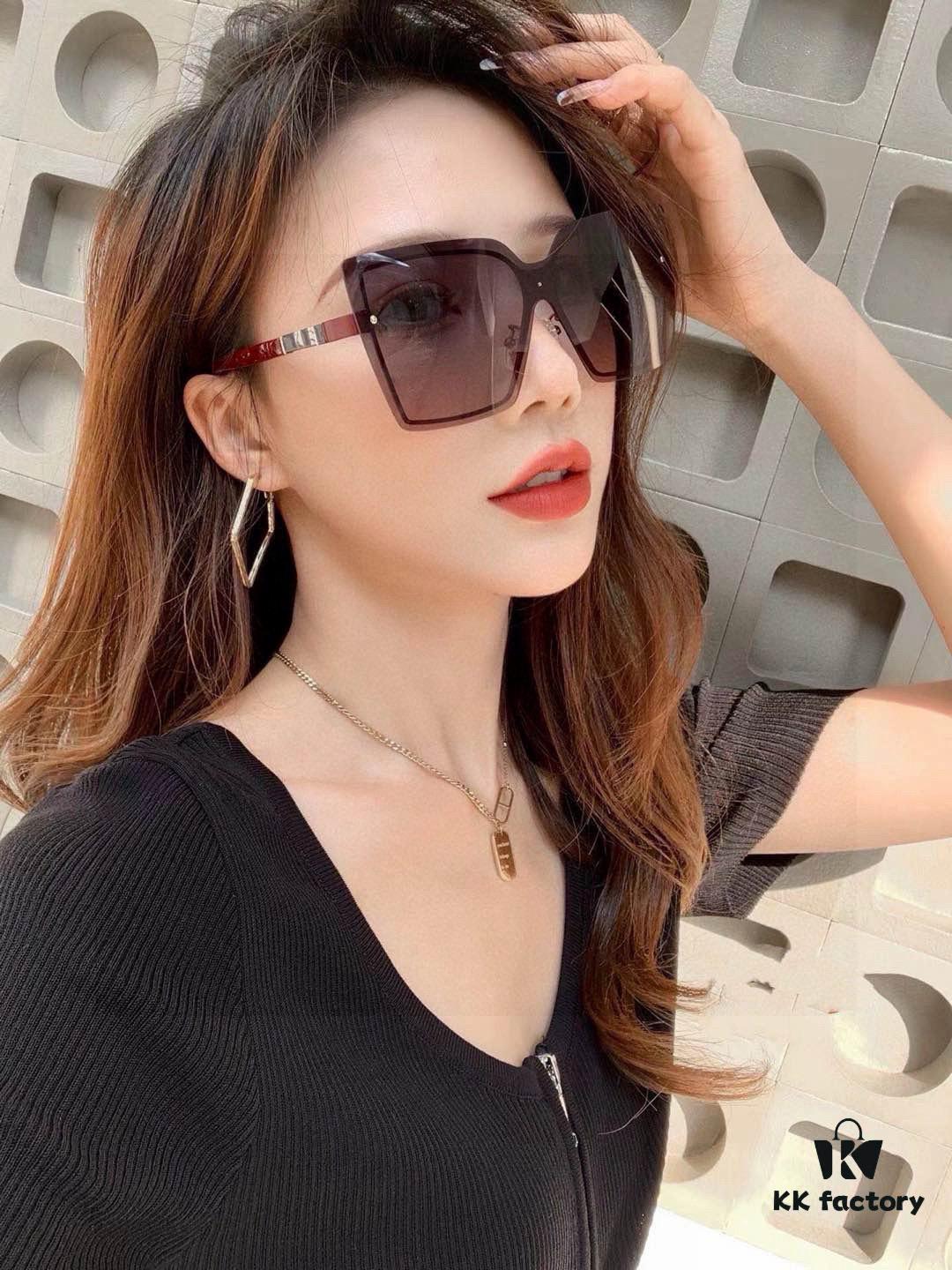 CHANE Chanel Volcano Rain Fashion Frameless Sunglasses Lens Top Luxury High Quality Women's Driving Sunglasses Model: CH1379