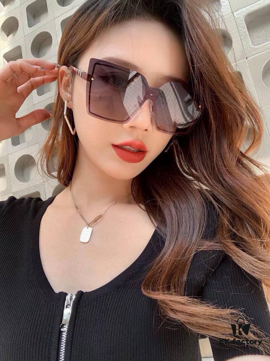 CHANE Chanel Volcano Rain Fashion Frameless Sunglasses Lens Top Luxury High Quality Women's Driving Sunglasses Model: CH1379