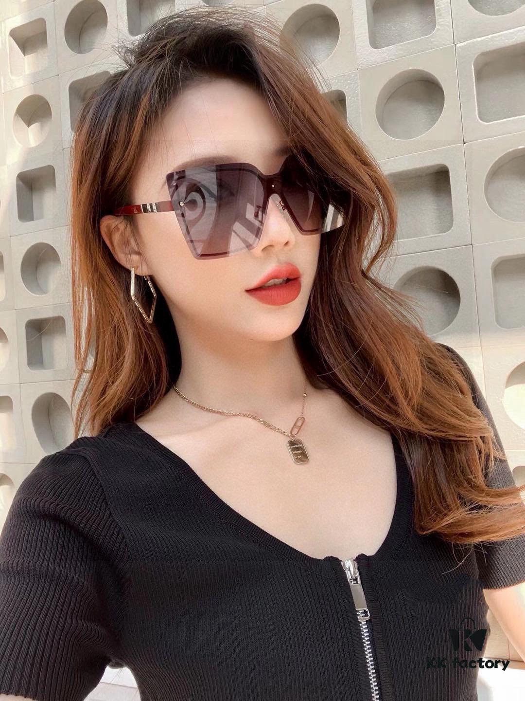 CHANE Chanel Volcano Rain Fashion Frameless Sunglasses Lens Top Luxury High Quality Women's Driving Sunglasses Model: CH1379