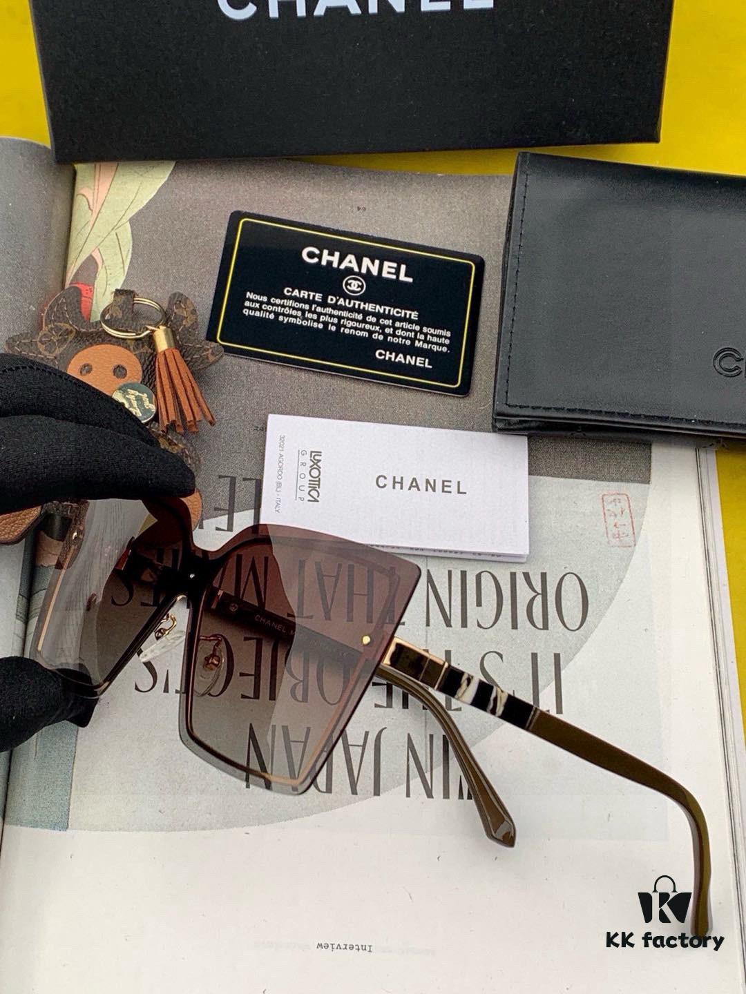 CHANE Chanel Volcano Rain Fashion Frameless Sunglasses Lens Top Luxury High Quality Women's Driving Sunglasses Model: CH1379