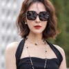 CHANEL 2025 New Arrival Trendy Fashion Square Sunglasses for Women, HD Thick Polarized UV Protection Shades, Comfortable Wear, Influencer Favorite TR Frame Sunglasses