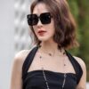 CHANEL 2025 New Arrival Trendy Fashion Square Sunglasses for Women, HD Thick Polarized UV Protection Shades, Comfortable Wear, Influencer Favorite TR Frame Sunglasses