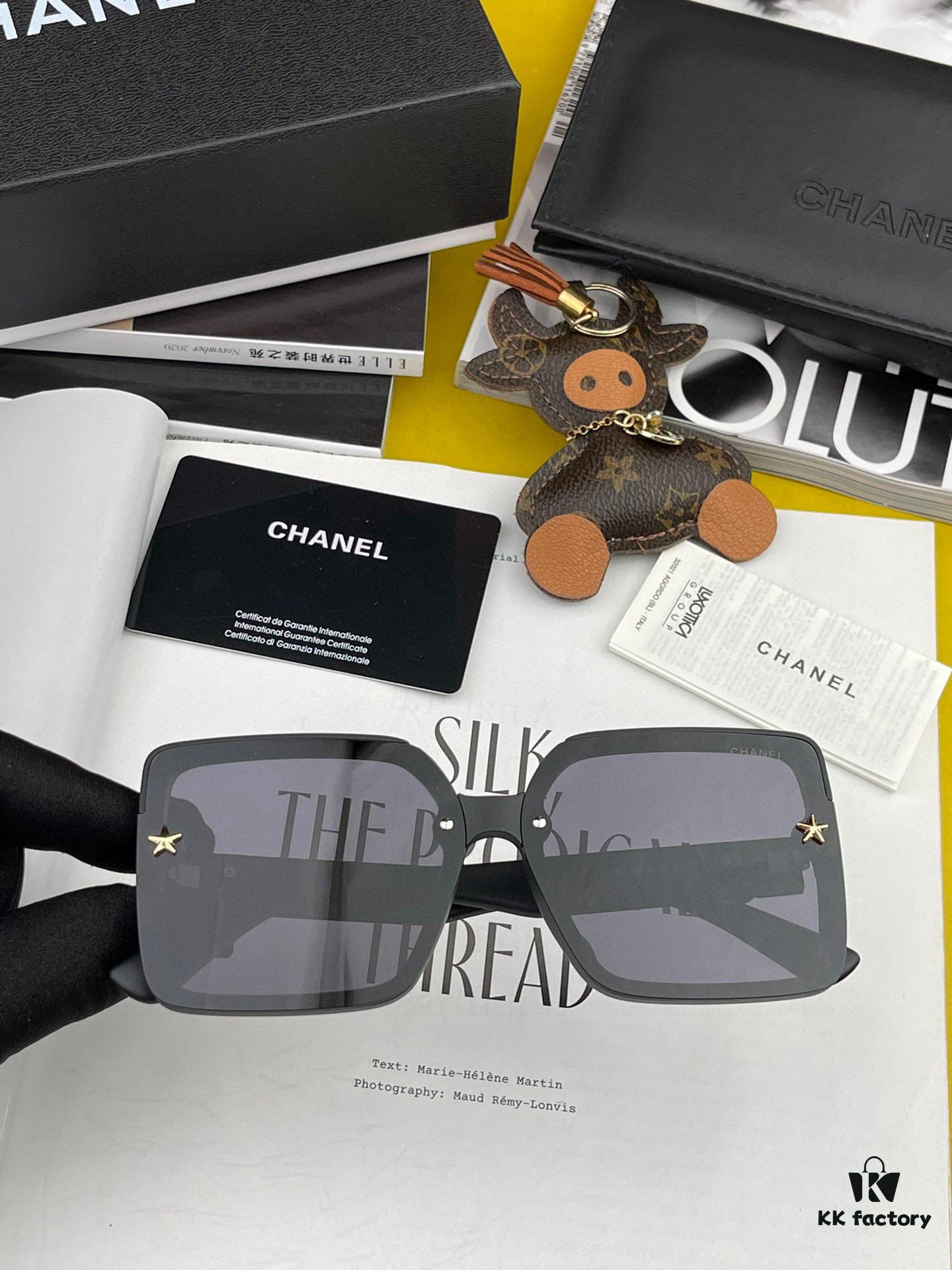 CHANEL 2025 New Arrival Trendy Fashion Square Sunglasses for Women, HD Thick Polarized UV Protection Shades, Comfortable Wear, Influencer Favorite TR Frame Sunglasses