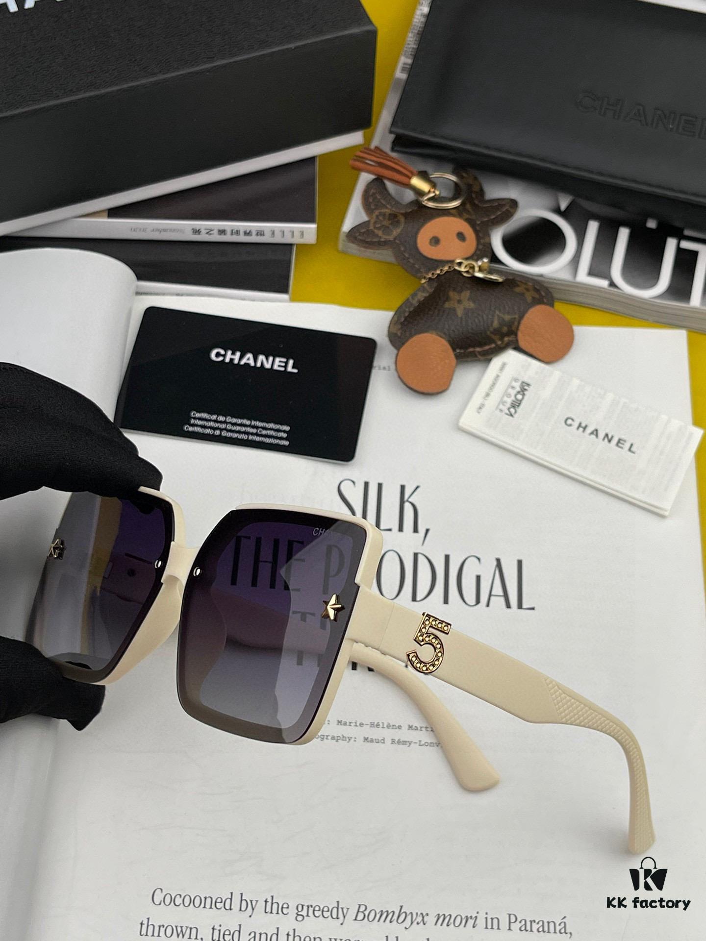 CHANEL 2025 New Arrival Trendy Fashion Square Sunglasses for Women, HD Thick Polarized UV Protection Shades, Comfortable Wear, Influencer Favorite TR Frame Sunglasses