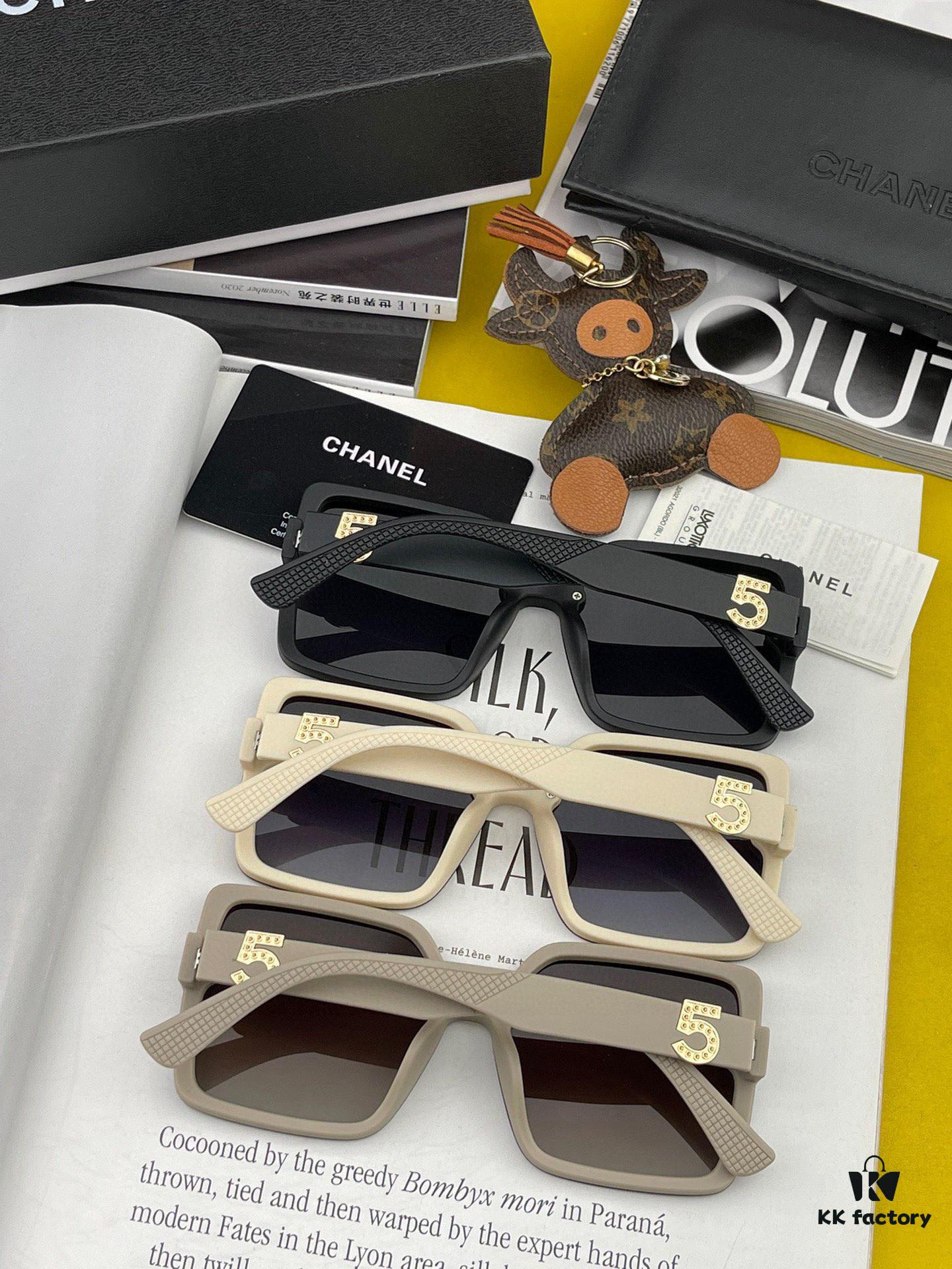 CHANEL 2025 New Arrival Trendy Fashion Square Sunglasses for Women, HD Thick Polarized UV Protection Shades, Comfortable Wear, Influencer Favorite TR Frame Sunglasses