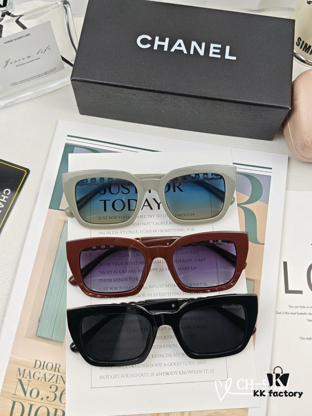 CHANEL France - New Lightweight Fashion Sunglasses with Polarized HD Lenses, TR Frame for Comfortable Wear