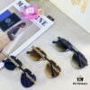Versac* European and American Fashion Metal Instagram Style Luxury Pilot Sunglasses UV Protection Driving Frog-eye Sunglasses Eyewear Sunglasses Sun Glasses