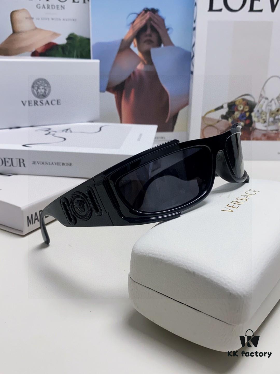 Versace Men's Fashion Pilot Full-Rim Sunglasses