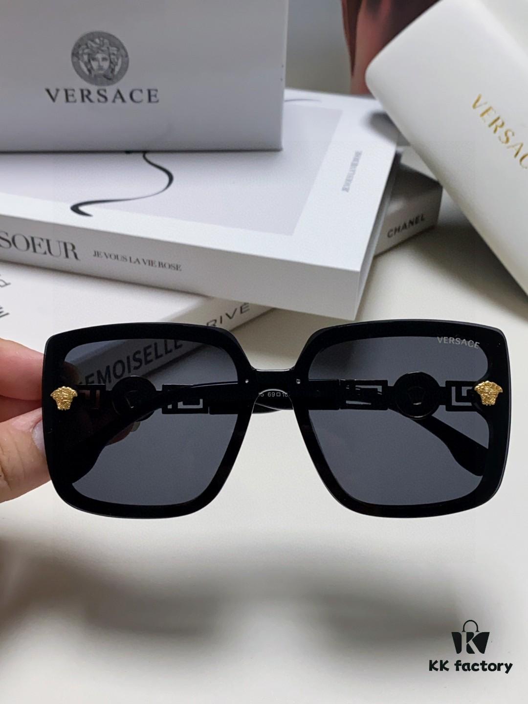 VERSACE 2025 New Arrival Women's Sunglasses, Vintage Fashionable Polarized UV-Protective Shades, Flattering Face-Slimming Design