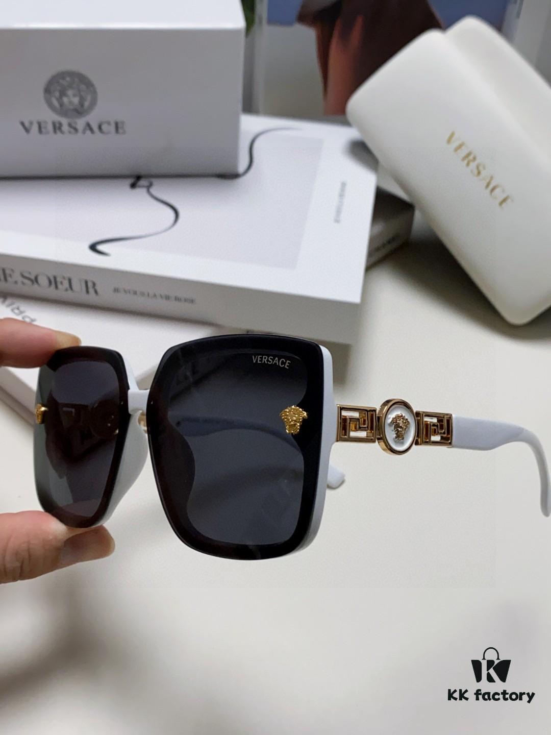 VERSACE 2025 New Arrival Sunglasses for Women, Fashionable Retro Trendy Polarized UV Protection Sunglasses, Slimming and Versatile Design