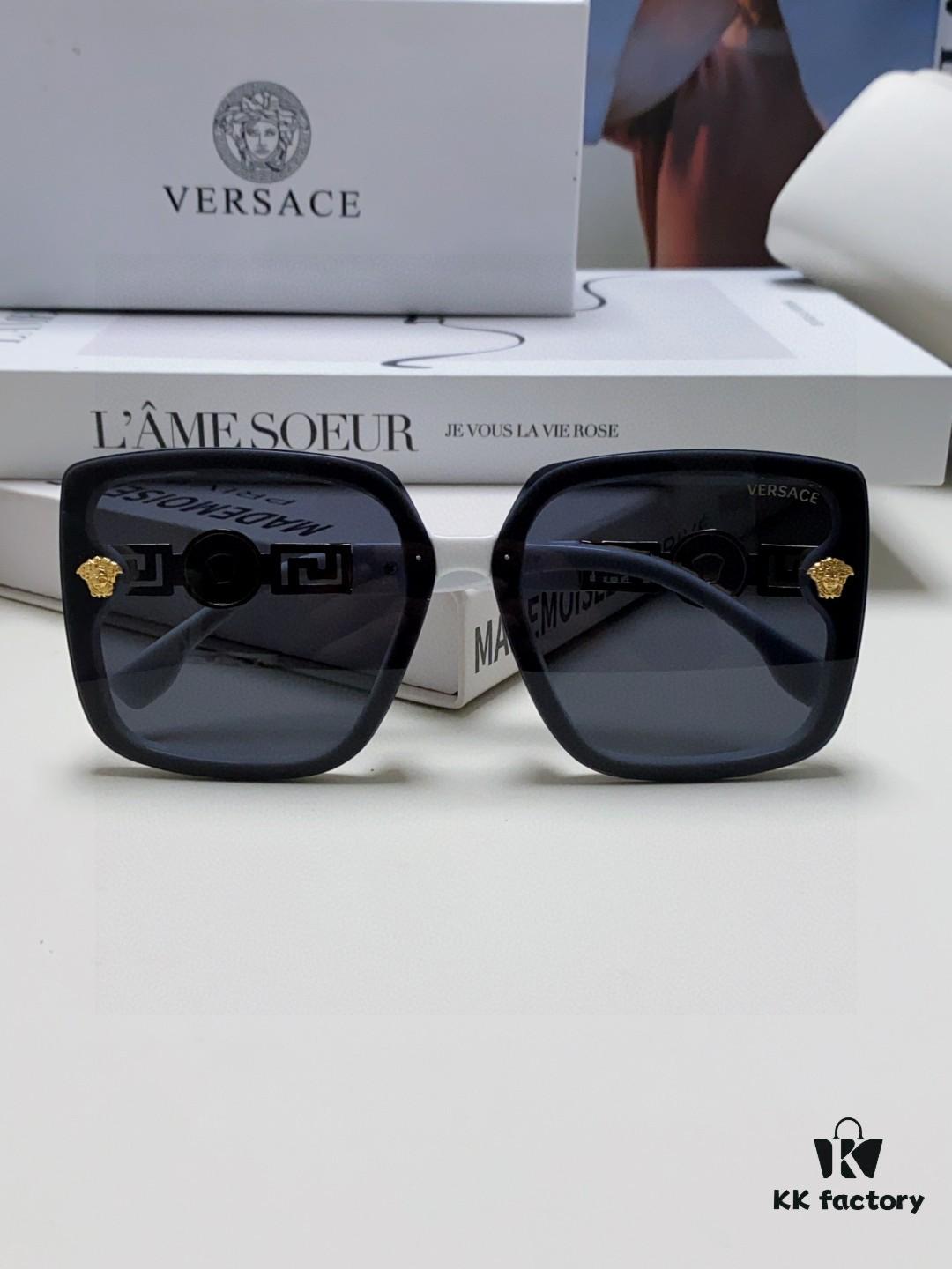 VERSACE 2025 New Arrival Sunglasses for Women, Fashionable Retro Trendy Polarized UV Protection Sunglasses, Slimming and Versatile Design