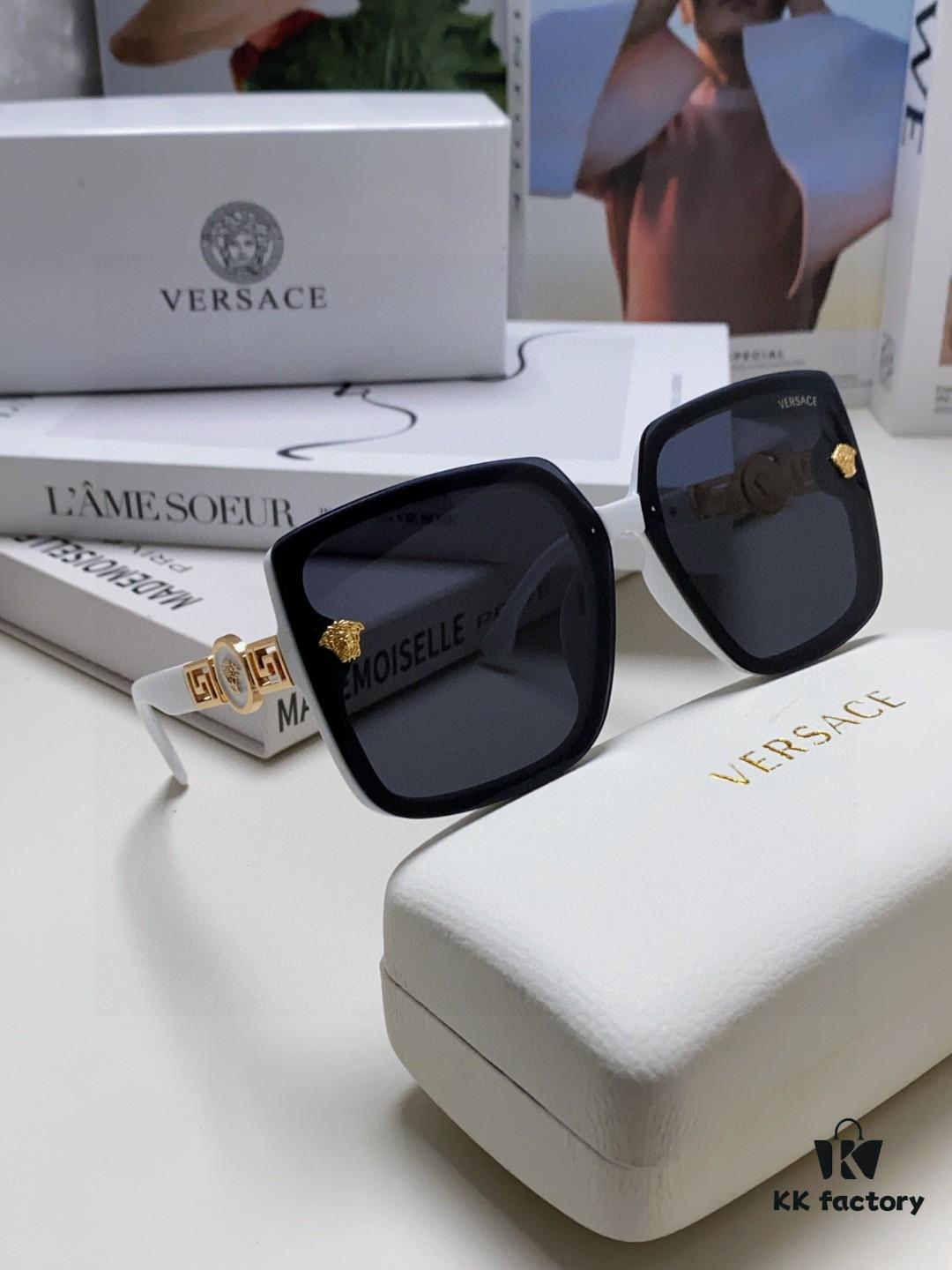VERSACE 2025 New Arrival Sunglasses for Women, Fashionable Retro Trendy Polarized UV Protection Sunglasses, Slimming and Versatile Design