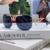 VERSACE 2025 Women's Square Frame Oversized Sunglasses, European Fashion Style, Carved Design, Xiaohongshu Trend