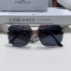 VERSACE 2025 Women's Square Frame Oversized Sunglasses, European Fashion Style, Carved Design, Xiaohongshu Trend
