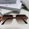 VERSACE 2025 Women's Square Oversized Full-Rim Sunglasses, European Fashion Carved Design, Xiaohongshu Style