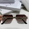 VERSACE Versace 2025 European and American Fashion Women's Square Oversized Full-Rim Sunglasses, Carved Design Xiaohongshu Style