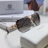 VERSACE Versace 2025 European and American Fashion Women's Square Oversized Full-Rim Sunglasses, Carved Design Xiaohongshu Style