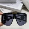 Versace 2025 New Arrival European and American Style One-Piece Sunglasses, Fashionable Oversized Hollow-Out Sunglasses for Men and Women