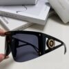 Versace 2025 New Arrival European and American Style One-Piece Sunglasses, Fashionable Oversized Hollow-Out Sunglasses for Men and Women