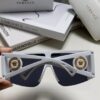 Versace 2025 New Arrival European and American Style One-Piece Sunglasses, Fashionable Oversized Hollow-Out Sunglasses for Men and Women
