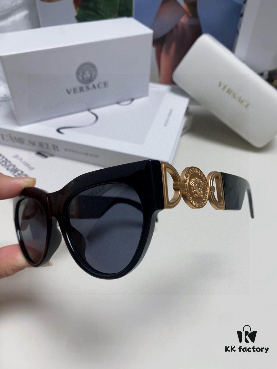 VERSACE Versace 2025 New Arrival Unisex Trendy Sunglasses Stylish UV Protection Sunglasses Korean Fashion Celebrity Style