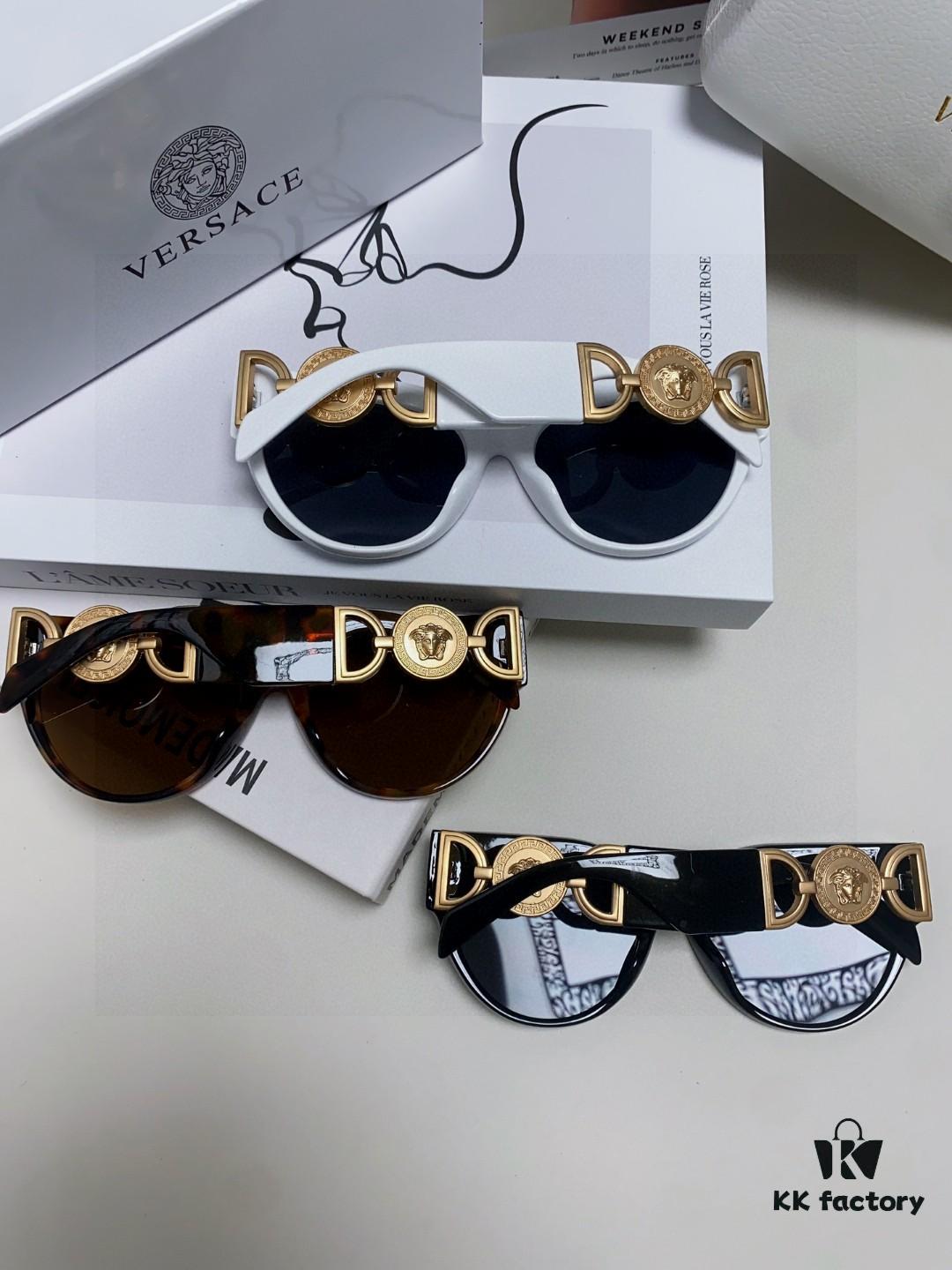 VERSACE Versace 2025 New Arrival Unisex Trendy Sunglasses Stylish UV Protection Sunglasses Korean Fashion Celebrity Style