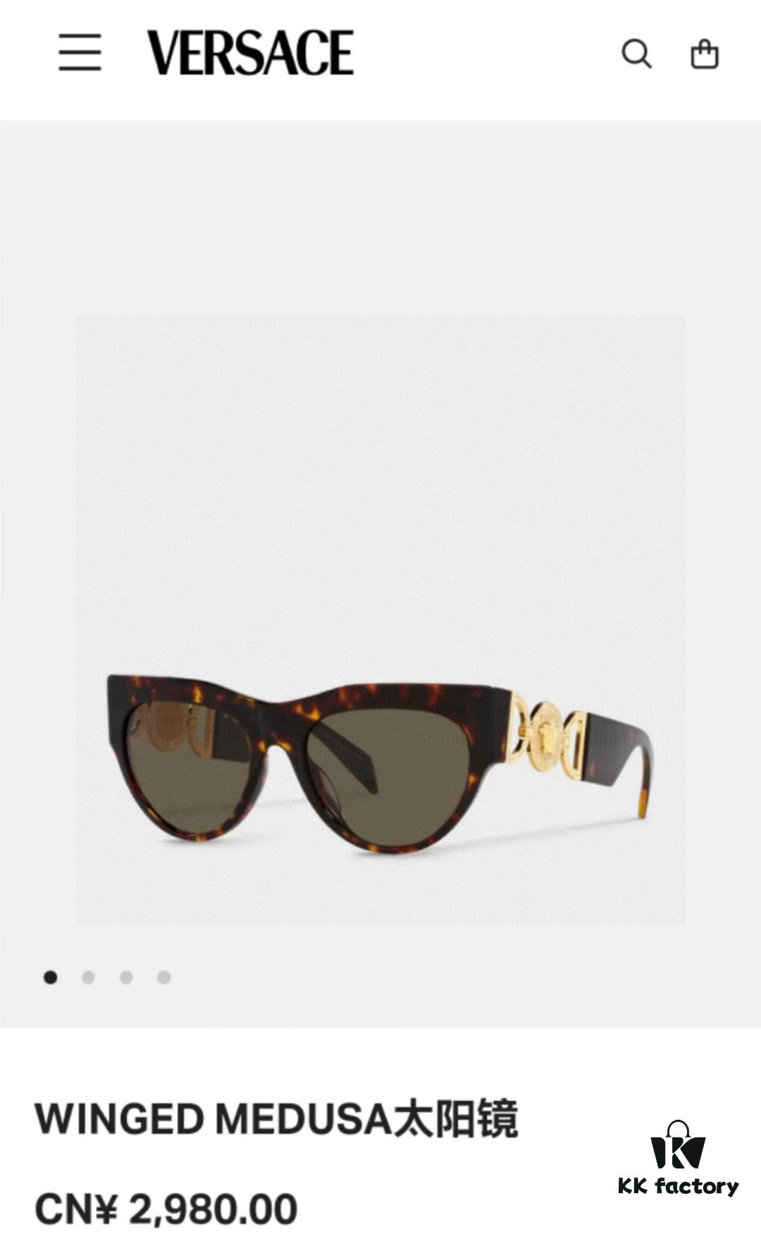 VERSACE Versace 2025 New Arrival Unisex Trendy Sunglasses Stylish UV Protection Sunglasses Korean Fashion Celebrity Style