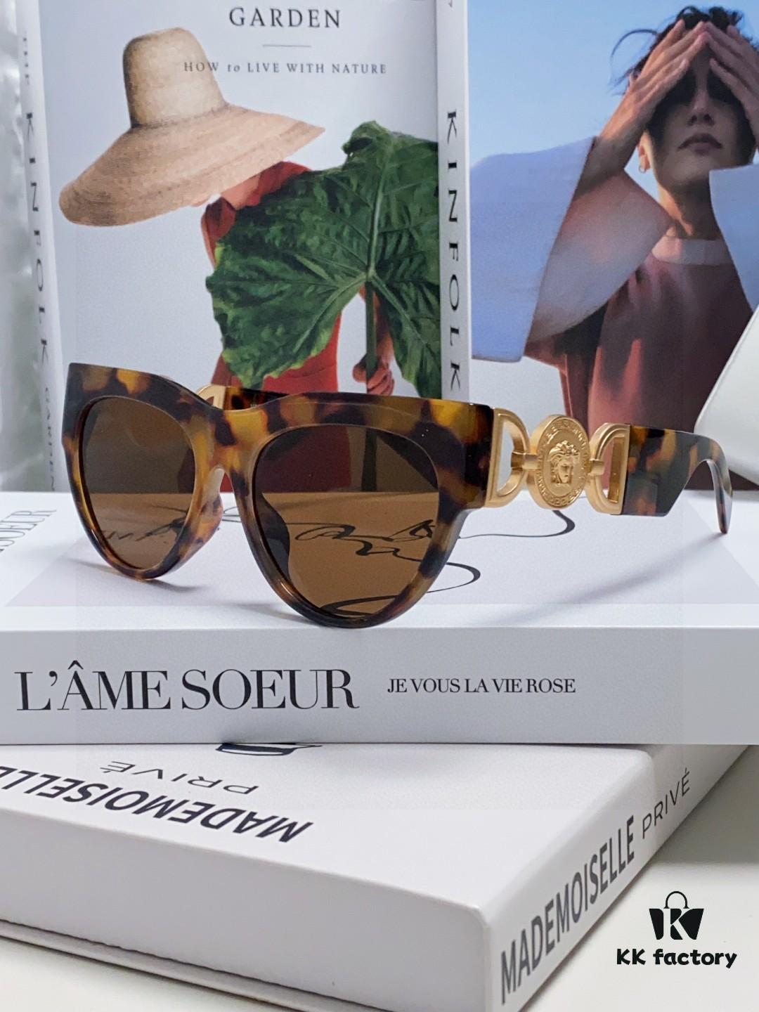 VERSACE Versace 2025 New Arrival Unisex Trendy Sunglasses Stylish UV Protection Sunglasses Korean Fashion Celebrity Style