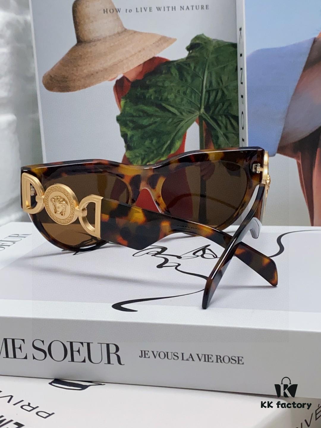 VERSACE Versace 2025 New Arrival Unisex Trendy Sunglasses Stylish UV Protection Sunglasses Korean Fashion Celebrity Style