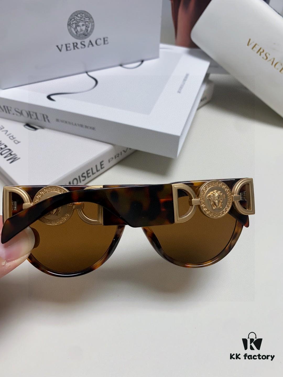 VERSACE Versace 2025 New Arrival Unisex Trendy Sunglasses Stylish UV Protection Sunglasses Korean Fashion Celebrity Style