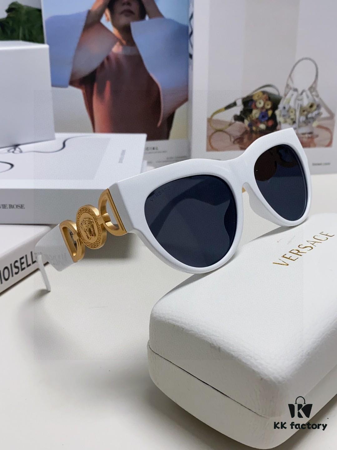 VERSACE Versace 2025 New Arrival Unisex Trendy Sunglasses Stylish UV Protection Shades Fashionable Korean Style Celebrity-Inspired Sunglasses
