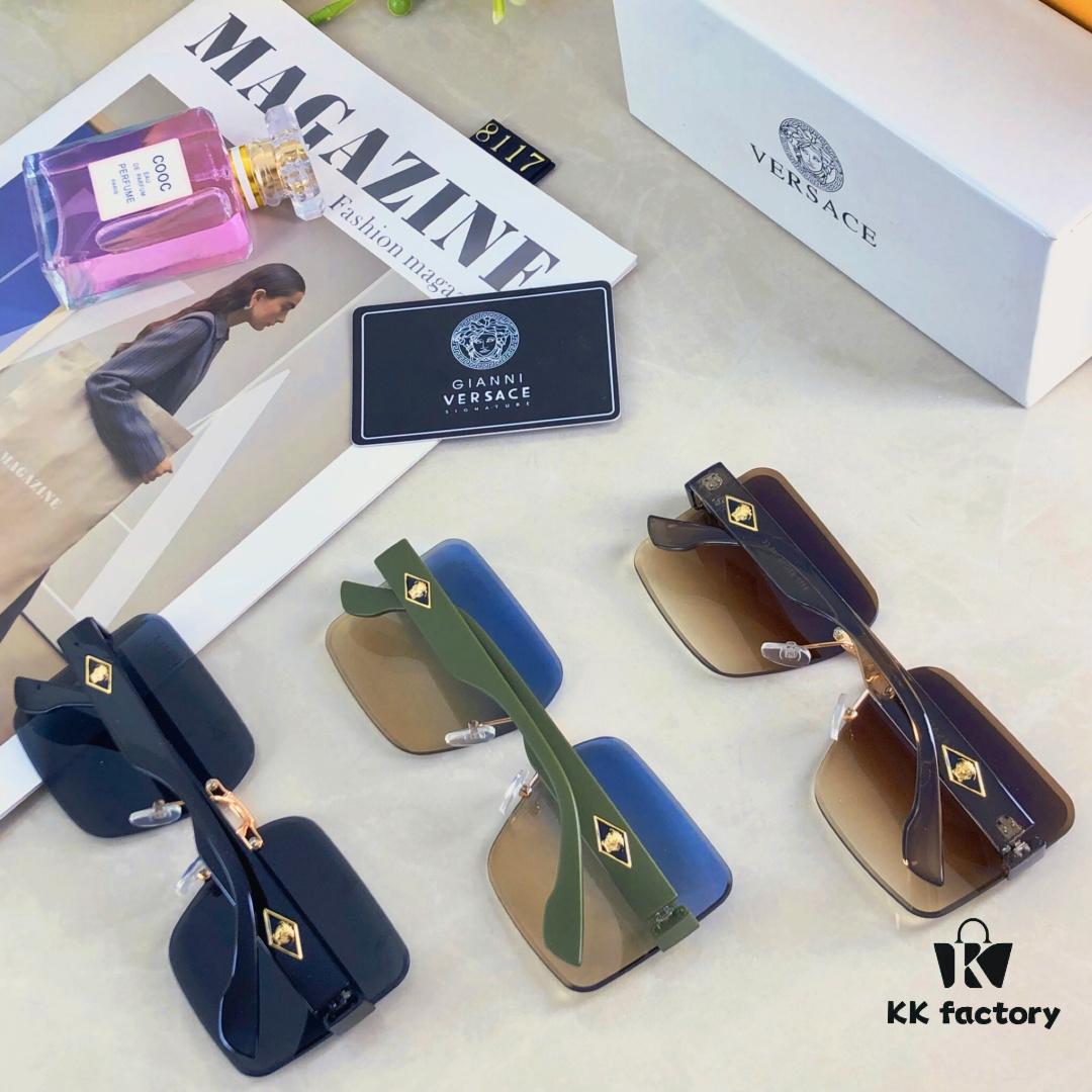 Versac* New Fashionable and Stylish Sunglasses for Women, Minimalist Streetwear Trendy UV-Protective Sunglasses