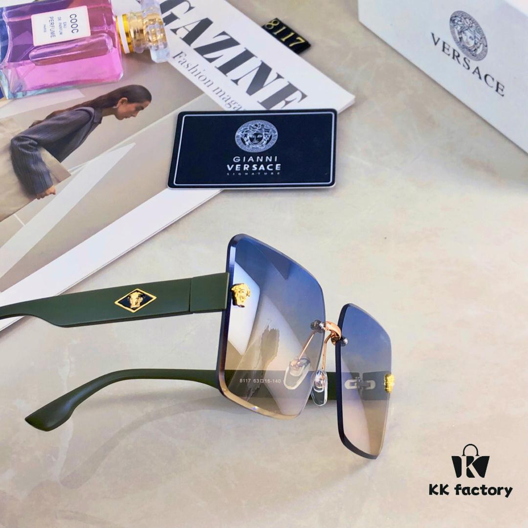 Versac* New Fashionable and Stylish Sunglasses for Women, Minimalist Streetwear Trendy UV-Protective Sunglasses