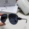 Versace 2025 Luxury Women's Pilot Engraved Sunglasses European Style Celebrity-Inspired Travel Driving Aviator Shades VE2250