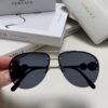 Versace 2025 Luxury Women's Pilot Engraved Sunglasses, European Style Celebrity-Inspired Travel Driving Shades